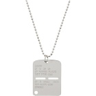 1017 ALYX 9SM Silver Military Tag Necklace