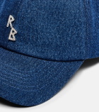 Ruslan Baginskiy RB embellished denim baseball cap