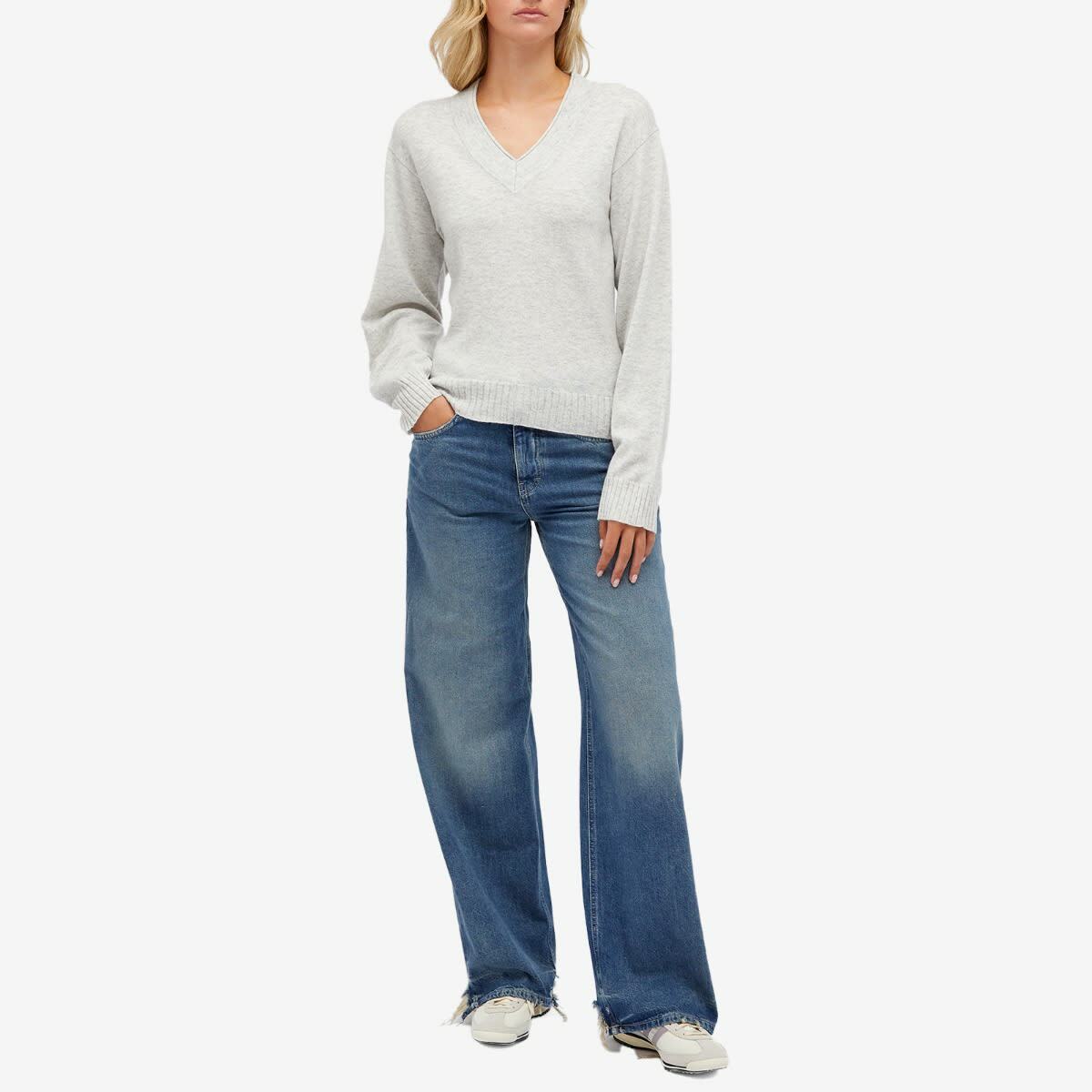 Faithfull The Brand Women's Frederikke Cashemere Sweater in Taupe Marle