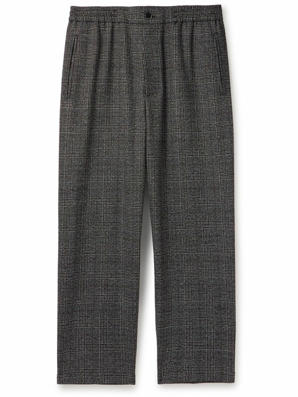 Photo: Barena - Tapered Checked Virgin Wool Trousers - Gray