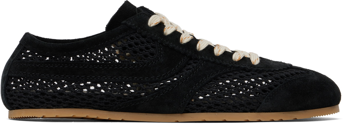 Dries Van Noten Silver Leather Sneakers Dries Van Noten