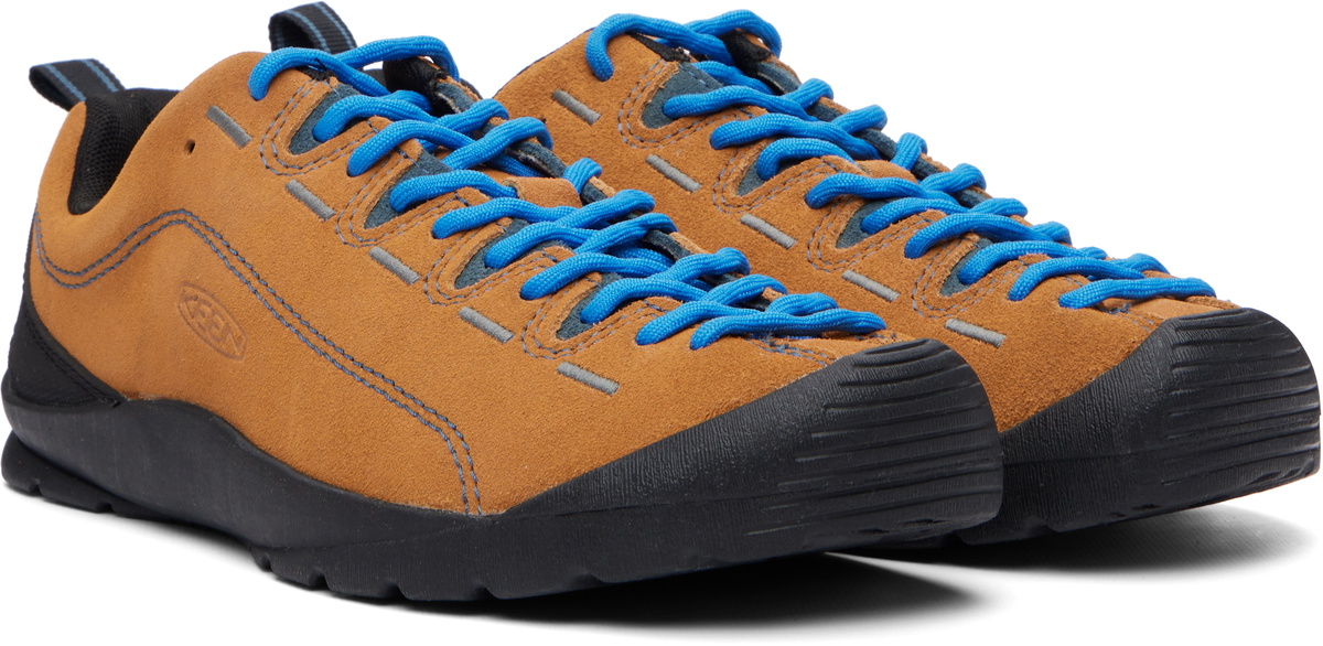 KEEN Tan & Blue Jasper Suede Sneakers