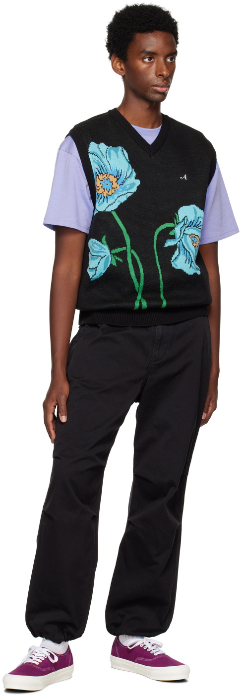 Awake NY Black Floral Vest