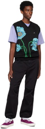 Awake NY Black Floral Vest