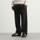 ICECREAM Men's Applique Running Dog Double Scoop Denim Pants in Black