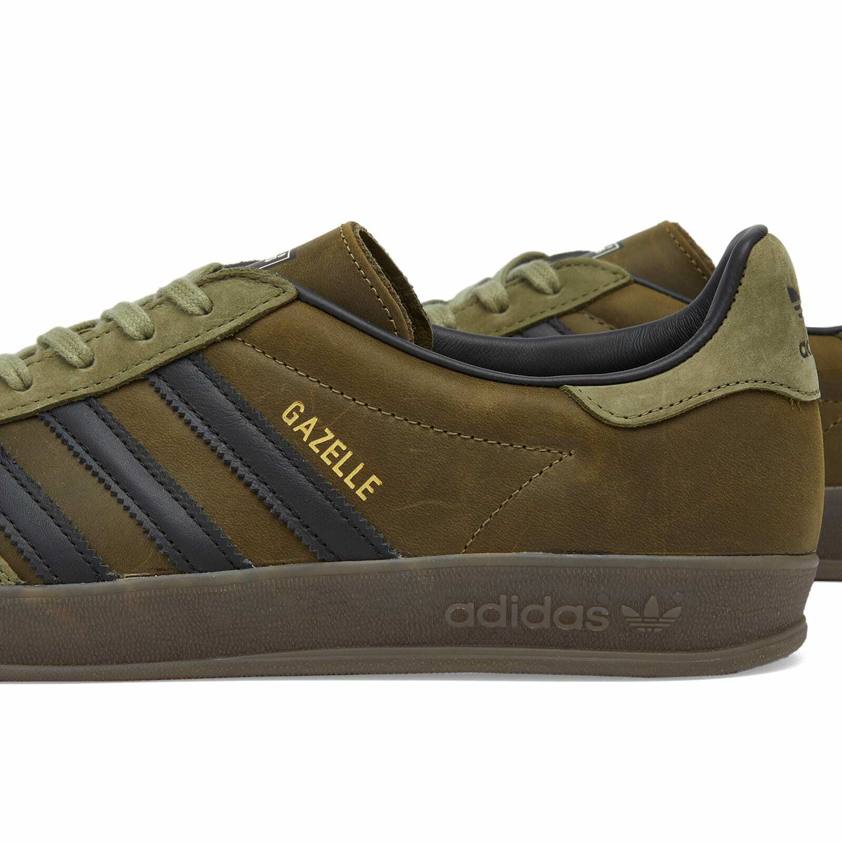 Adidas Men's Gazelle Indoor in Focus Olive/Core Black/Gum5 adidas