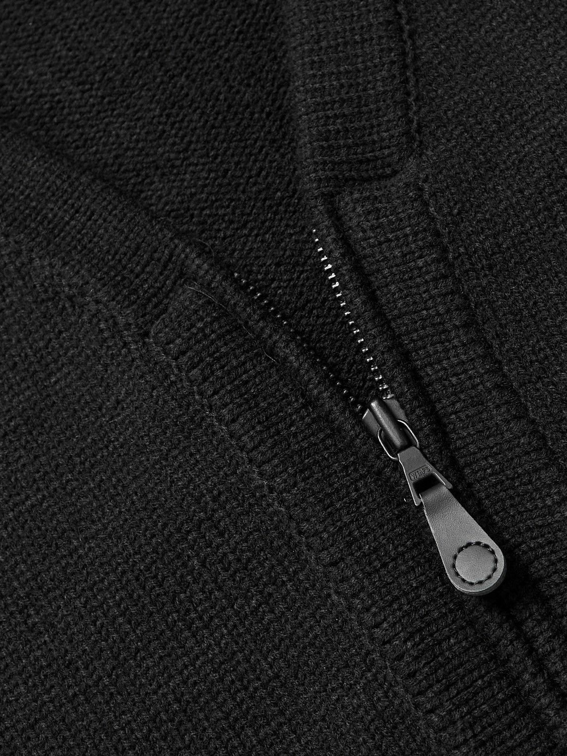 WTAPS - Palmer Knitted Zip-Up Cardigan - Black