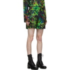 Palomo Spain Multicolor Silk Print Shorts
