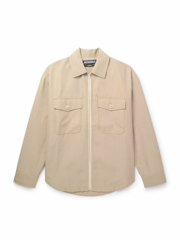 Photo: Jacquemus - Montagne Oversized Twill Blouson Jacket - Neutrals