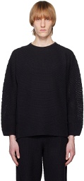 HOMME PLISSÉ ISSEY MIYAKE Black Rustic Sweater