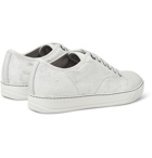 Lanvin - Cap-Toe Nubuck and Rubberised-Leather Sneakers - Men - Ivory