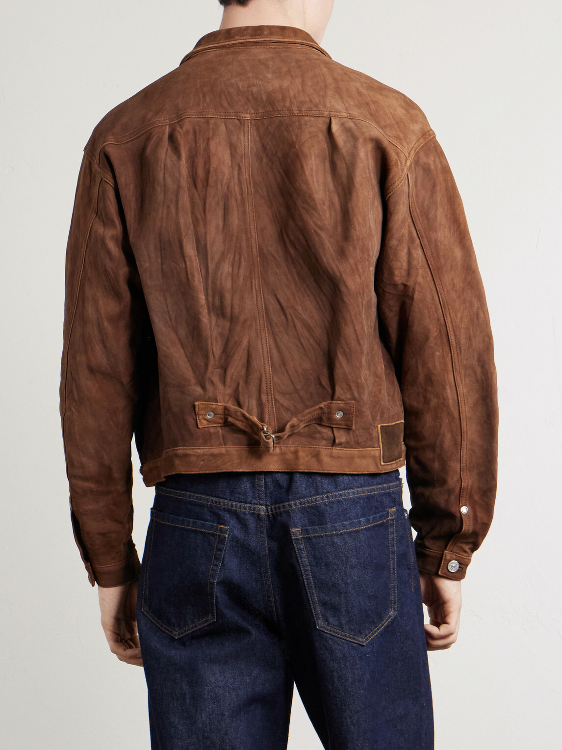 Visvim - 102X Cropped Leather Jacket - Brown Visvim