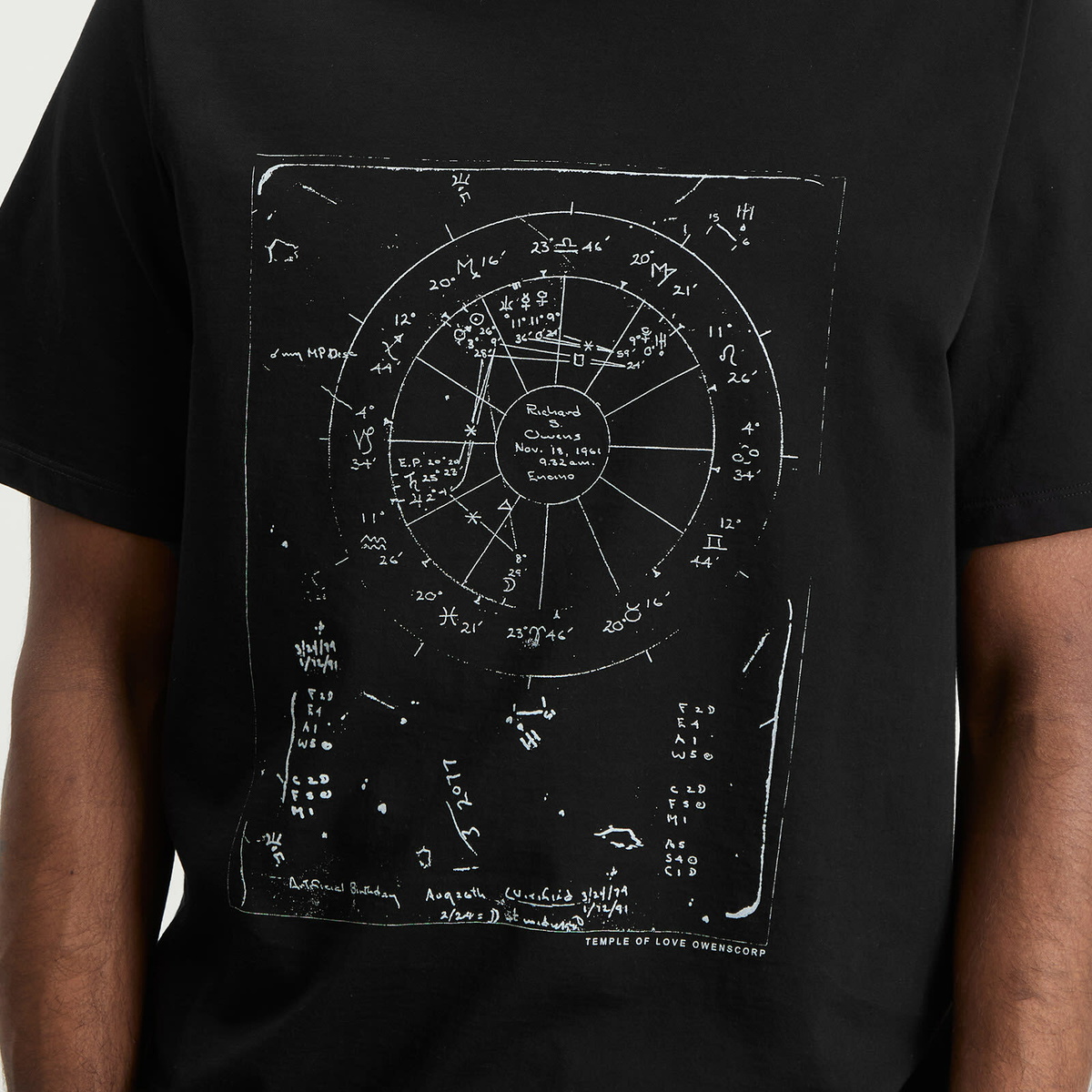 Rick Owens Men's Celestial Brad T-Shirt in Black