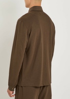 Raith Geneva Textured Jersey Overshirt Brown