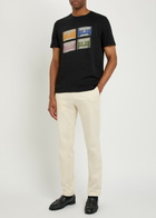 PS Paul Smith Tapes Printed Cotton T-shirt Black