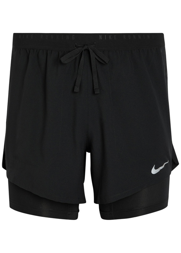 Photo: Nike Stride Dri-fit 5" Hybrid Running Shorts Black