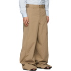 Lemaire Beige Large Military Trousers