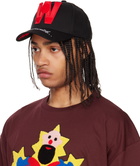 Walter Van Beirendonck Black Smiley Cap