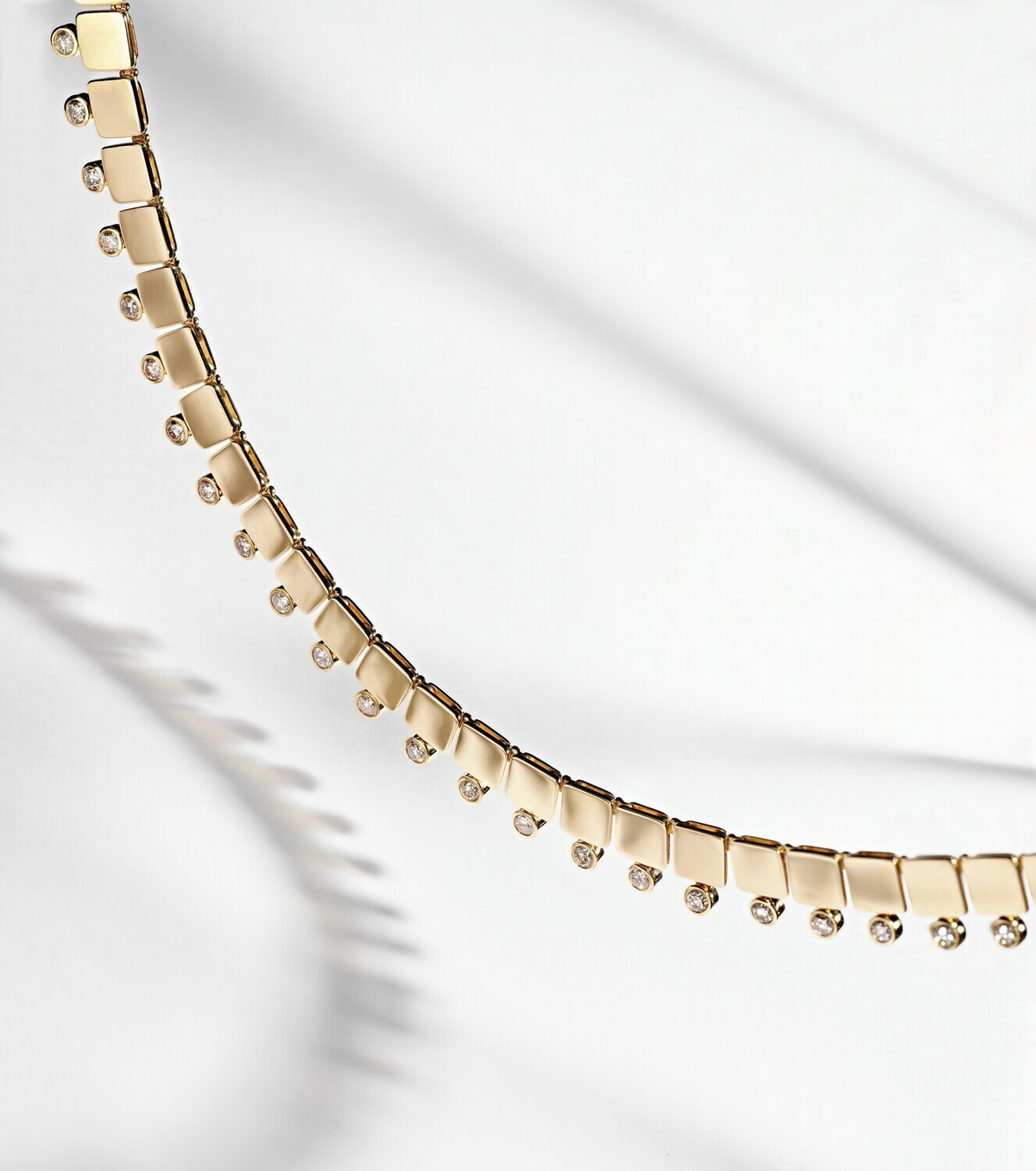 Ileana Makri 18kt gold necklace with diamonds