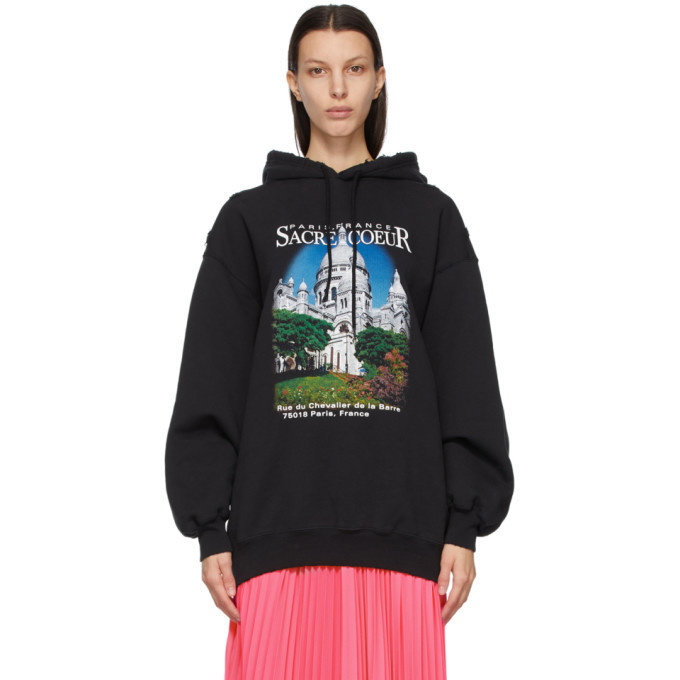 Photo: Balenciaga Black Sacre Coeur Sport Hoodie