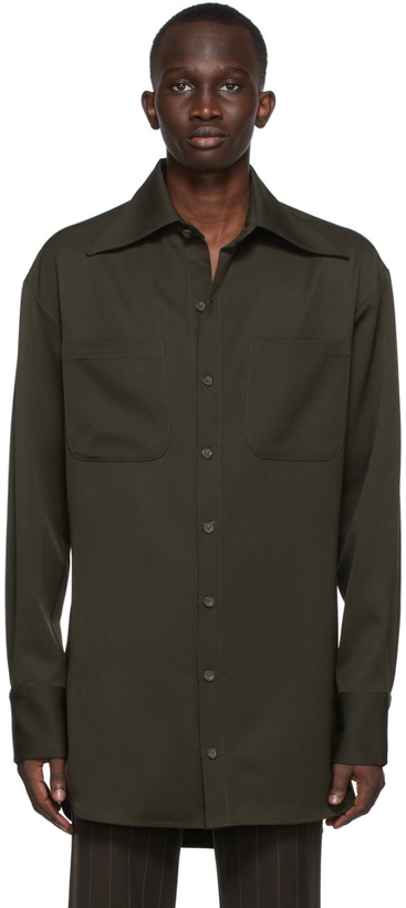 Photo: Theophilio SSENSE Exclusive Taupe French Cuff Shirt