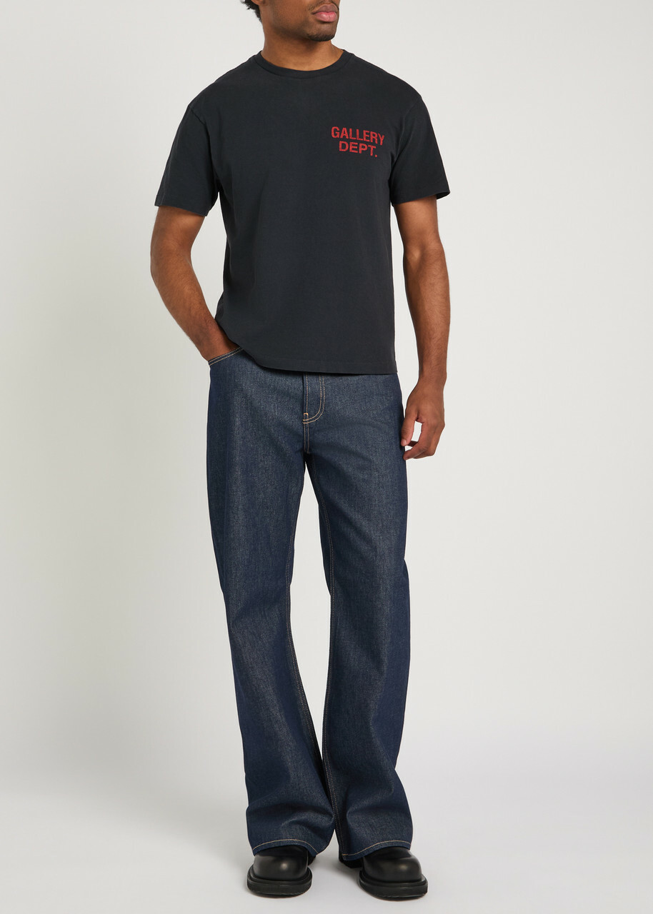Gallery Dept. Logo-print Cotton T-shirt Black