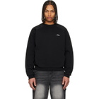 Dime Black Cursive Small Logo Crewneck Sweatshirt