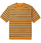 Camoshita - Striped Knitted Sweater - Yellow