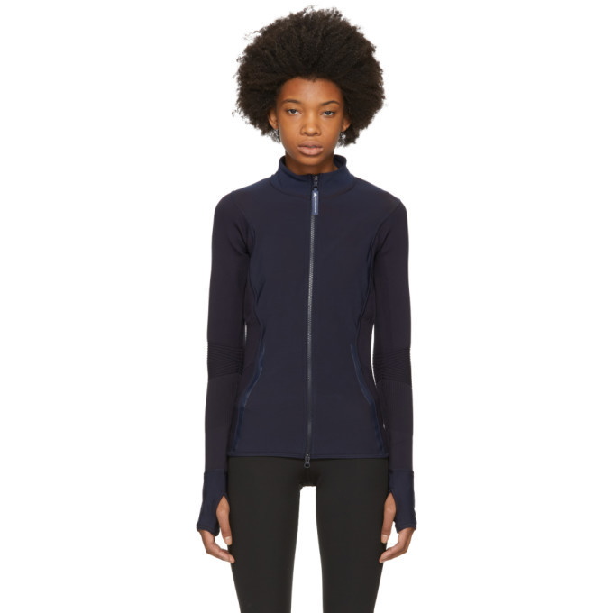 Photo: adidas by Stella McCartney Navy Knit Zip-Up Jacket