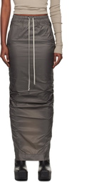 Rick Owens DRKSHDW Gray Concordians Pull On Pillar Maxi Skirt