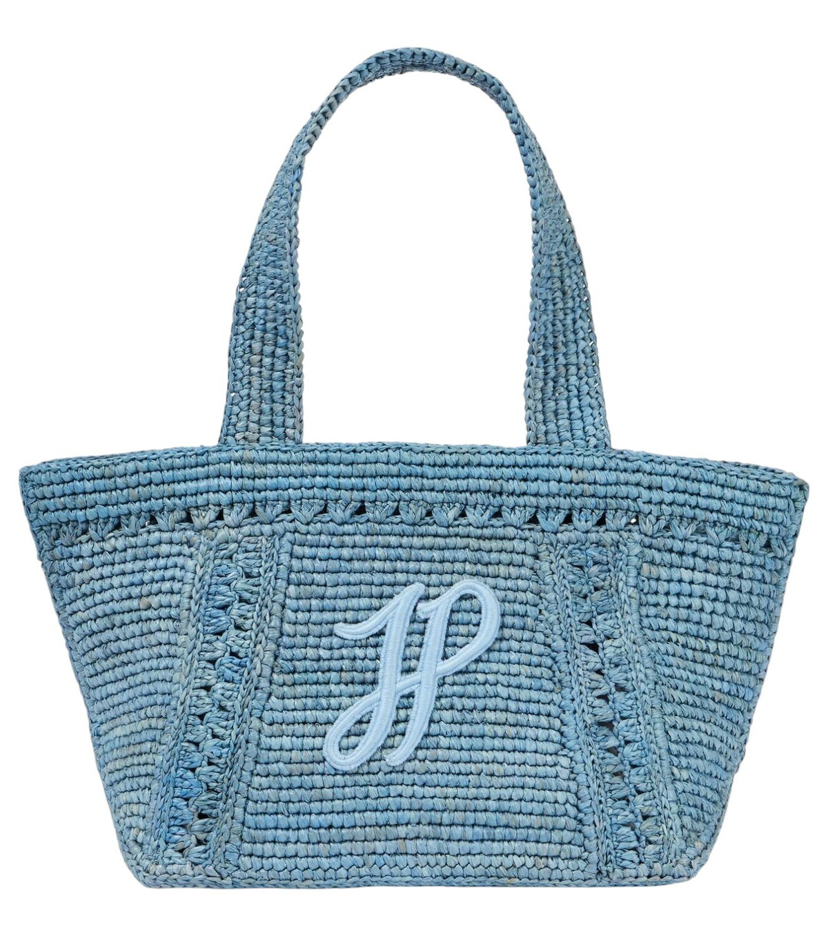Patou White Canvas Trapeze Handbag Patou