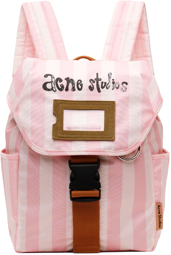 Photo: Acne Studios Pink & White Nackpack Backpack