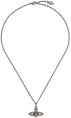 Vivienne Westwood Gunmetal Bas Relief Necklace