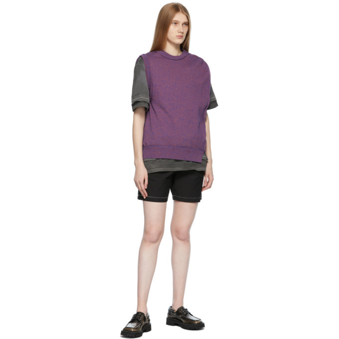 ADER error Grey Needle Logo Layered T-Shirt ADER error