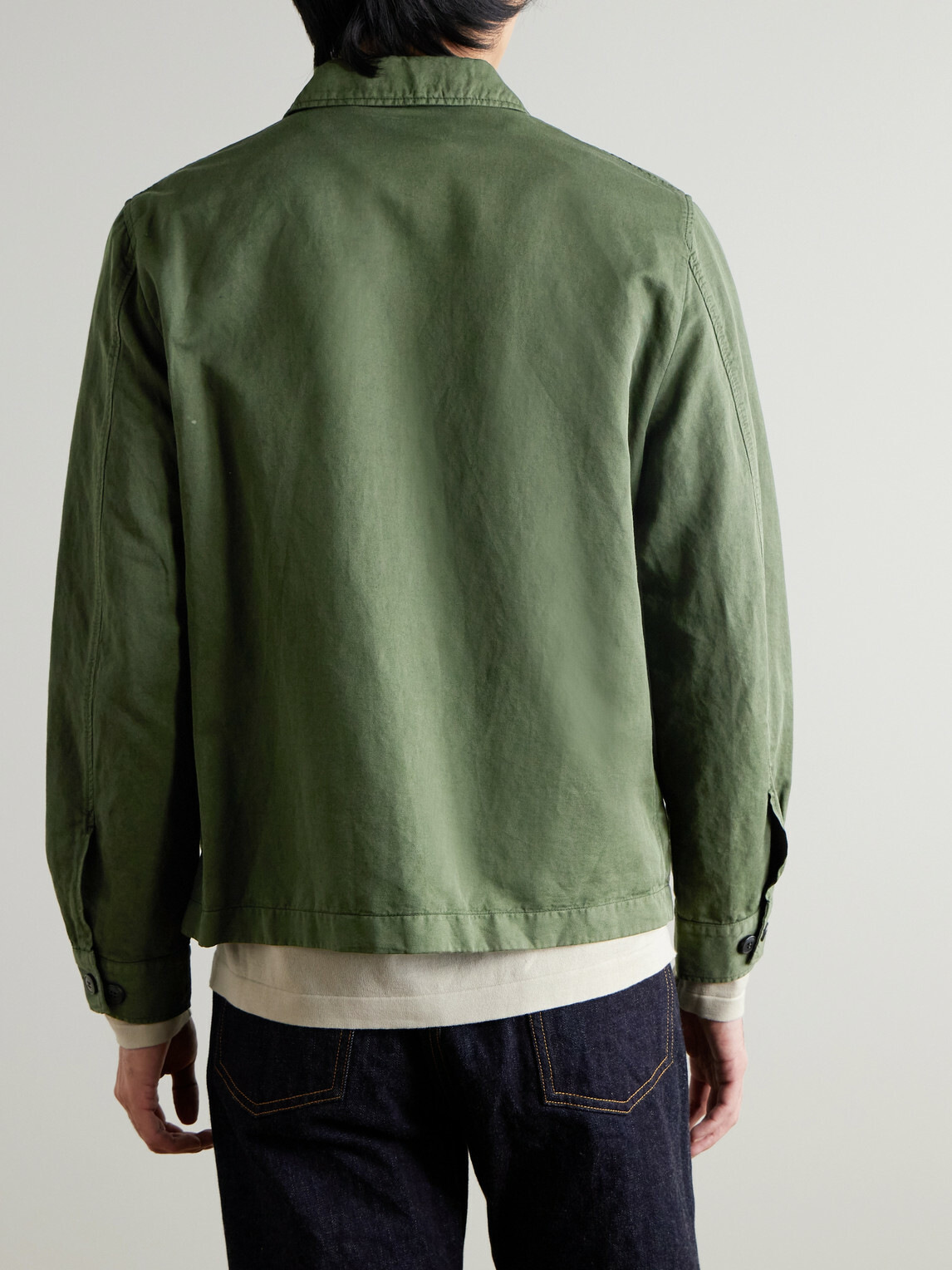 Sunspel - Cotton and Linen-Blend Jacket - Green