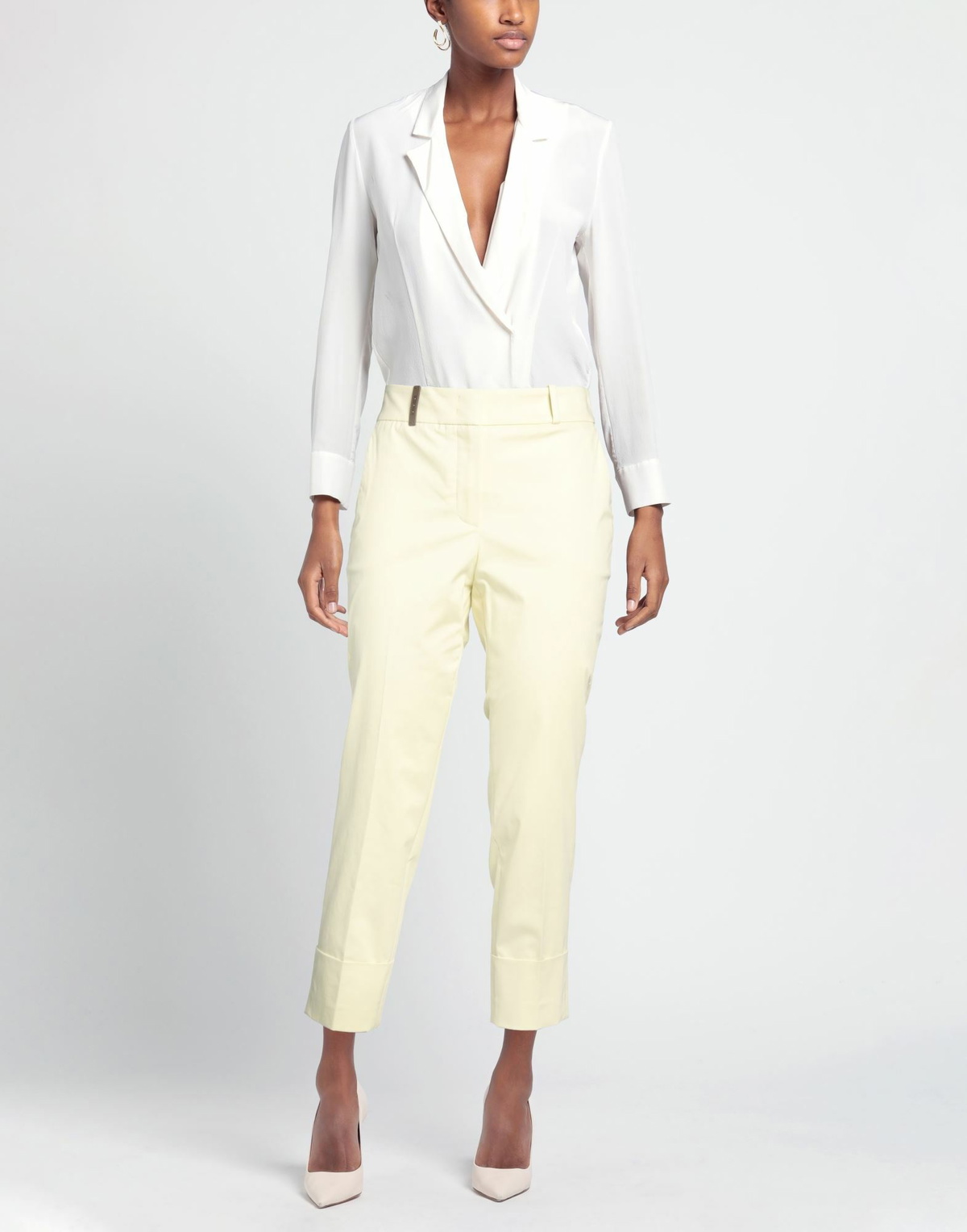 Peserico Womens Pants in Yellow