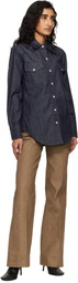 A.P.C. Navy Western Denim Shirt