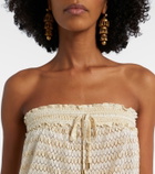Melissa Odabash Semi-sheer lamé jumpsuit