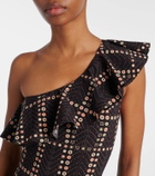 Marant Etoile Siciliyage ruffled one-shoulder swimsuit