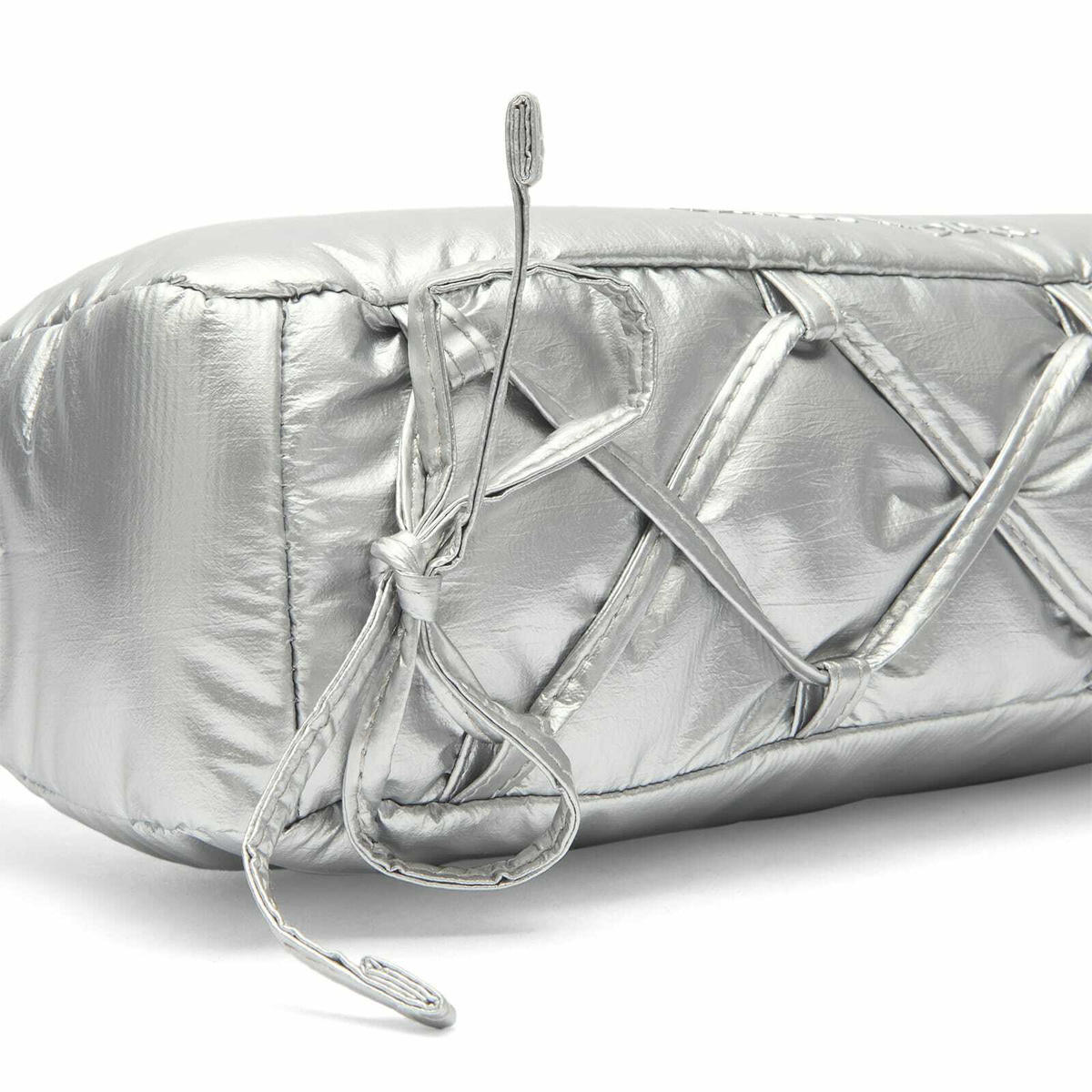 Damson Madder Women's Puffy Saz Bag in Silver 
