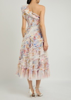 Needle & Thread Mariannes Ruffled Tulle Midi Dress Multicoloured