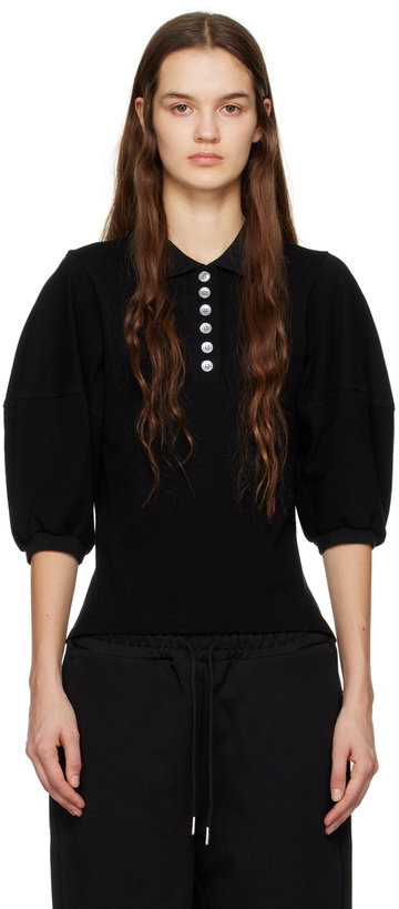 Photo: Trunk Project Black Balloon Sleeve Polo