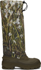 ROA Khaki Rubber Tall Boots