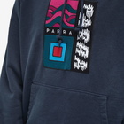 By Parra Men's Wave Block Tremors Hoody in Navy Blue