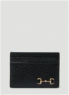 Horsebit Card Holder in Black
