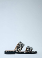 GANNI Buckle Two Strap Sandals