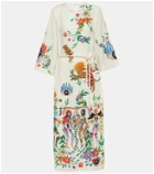 Alémais Meagan printed linen maxi dress