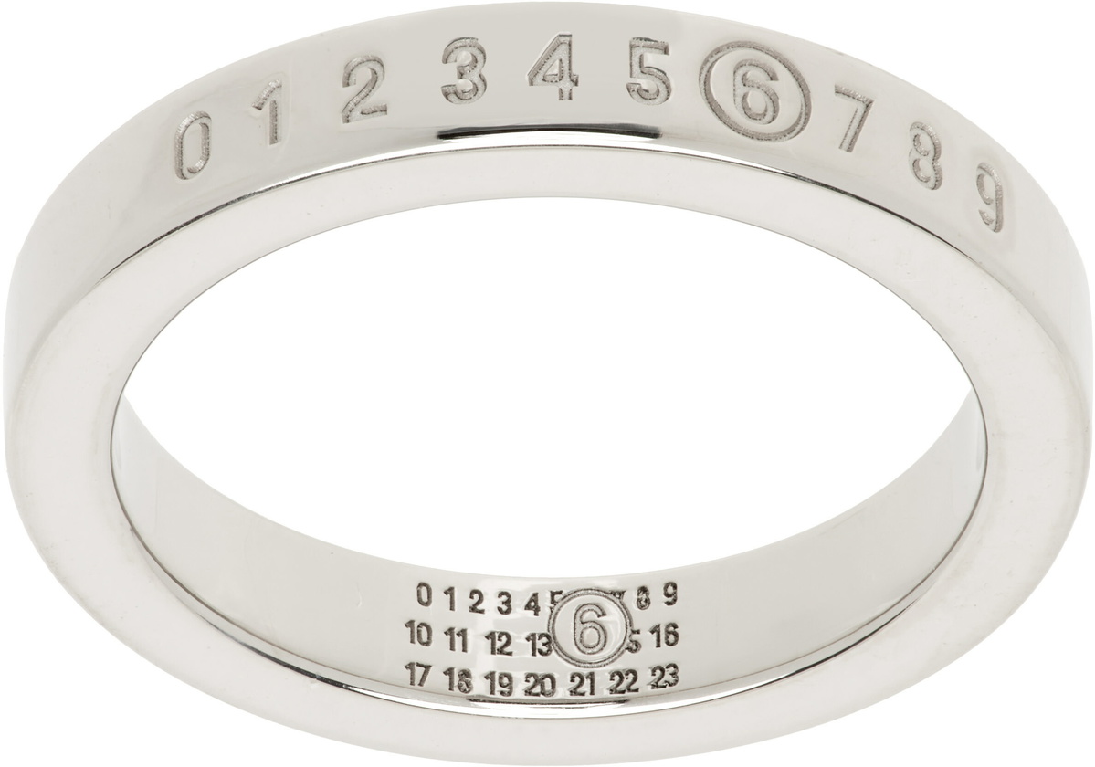 MM6 Maison Margiela Numeric Minimal Signature Ring