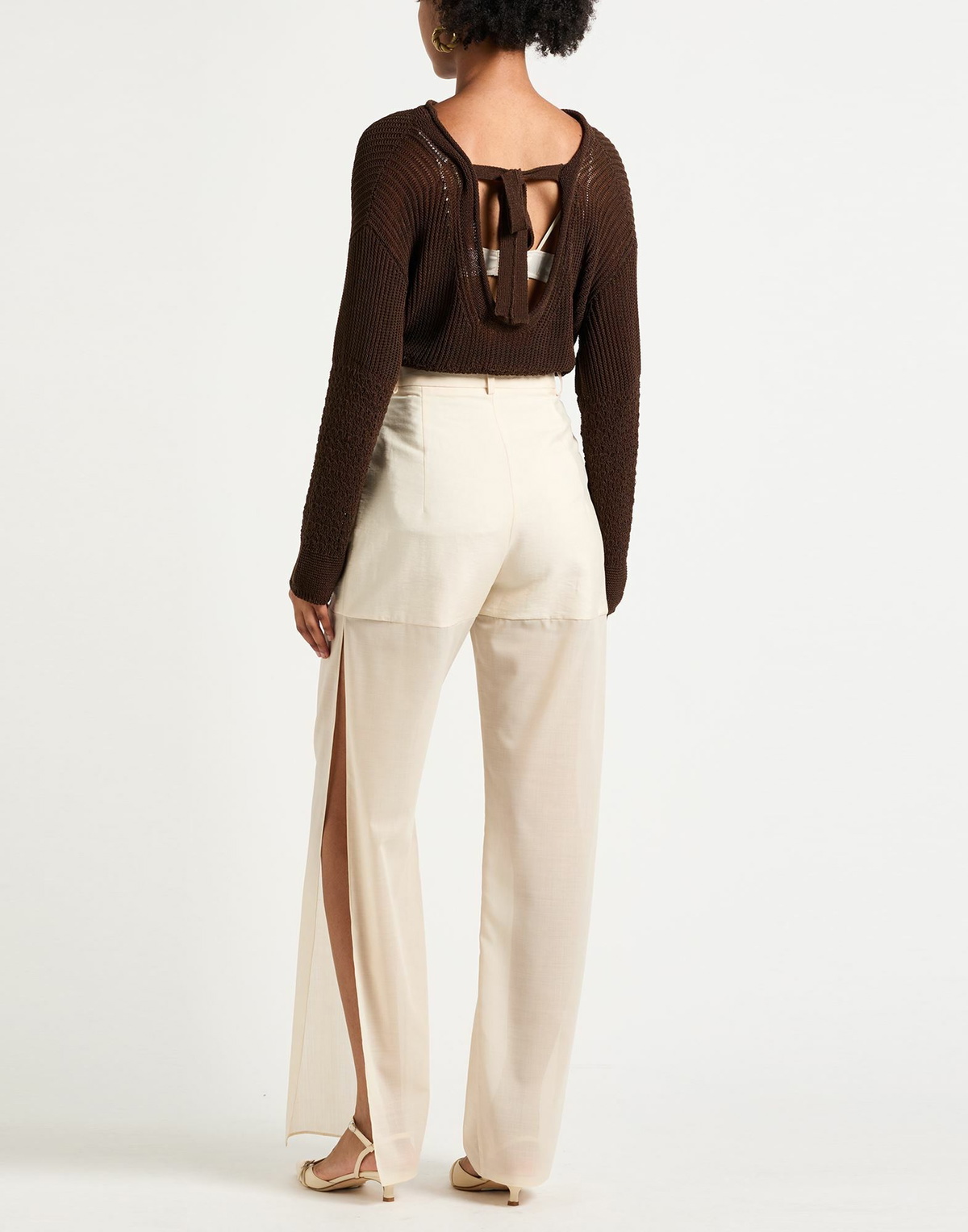A. w.a. k.e. Mode Womens Pants in Beige