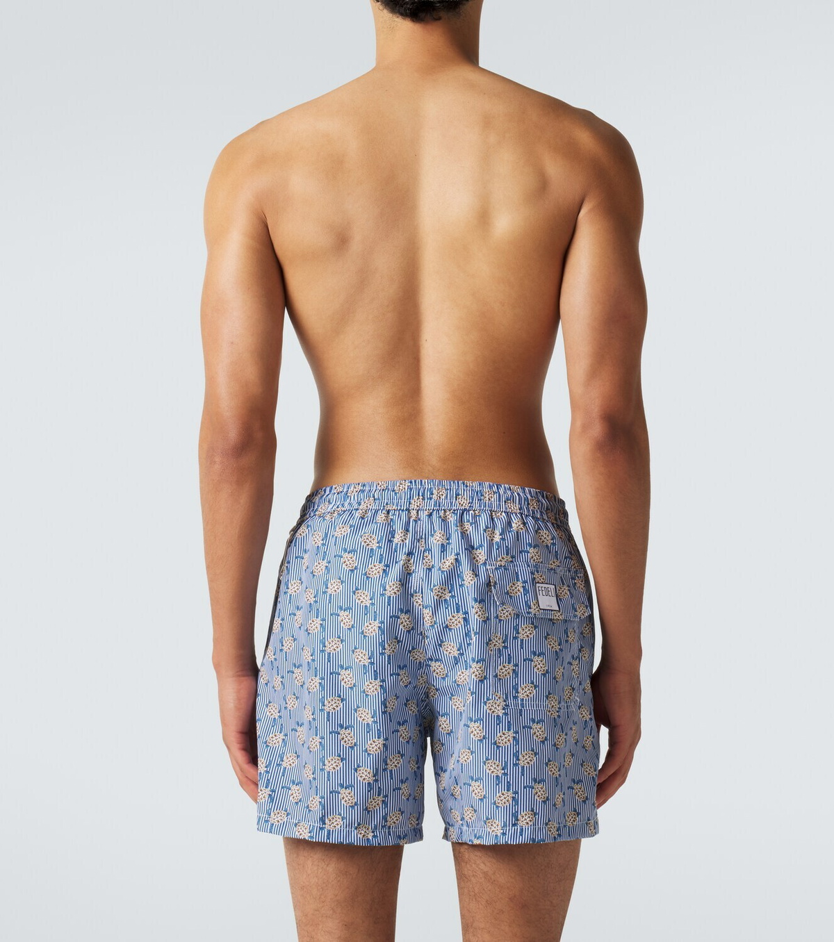 Fedeli Madeira printed swim trunks